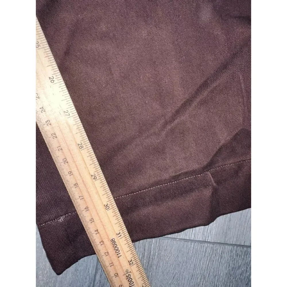 Reformation organic cotton Women's Brown Woven Wide-leg Trousers 2X A005961
